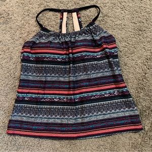 Kona Sol Tankini Bathing Swim Suit Top Medium